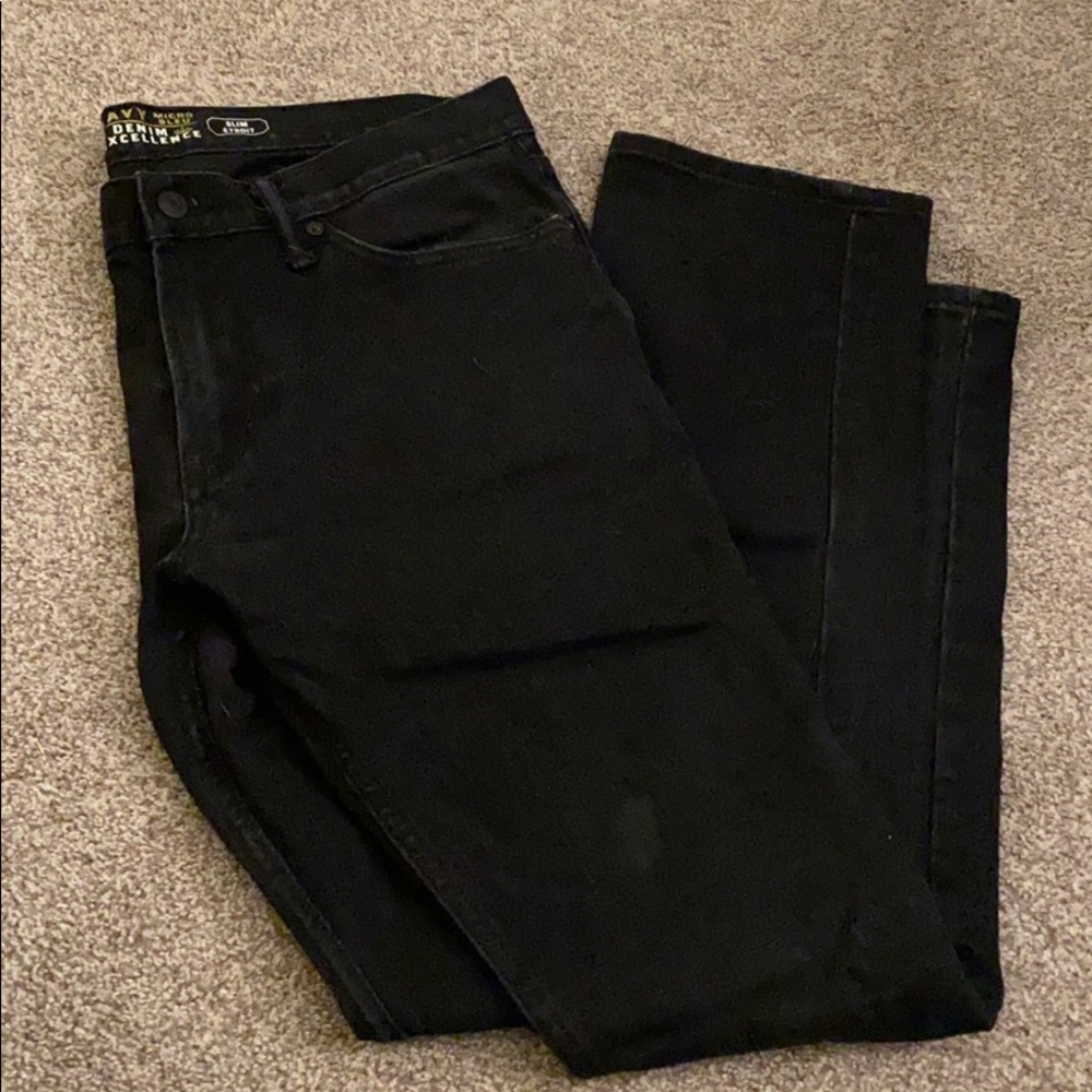 Men’s old navy slim black jeans in 32x32